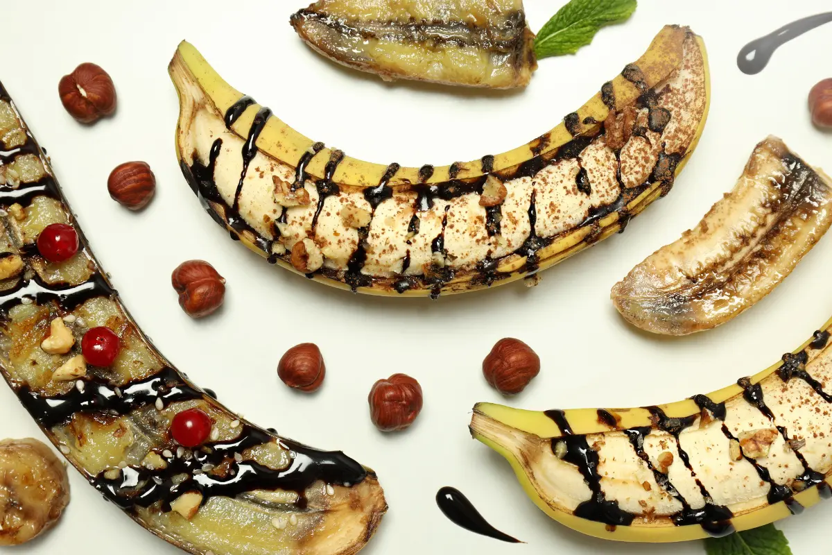 Bananas Cozidas com Canela.