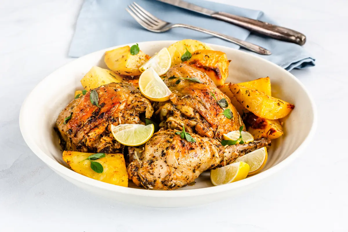 Frango Grelhado com Batata.
