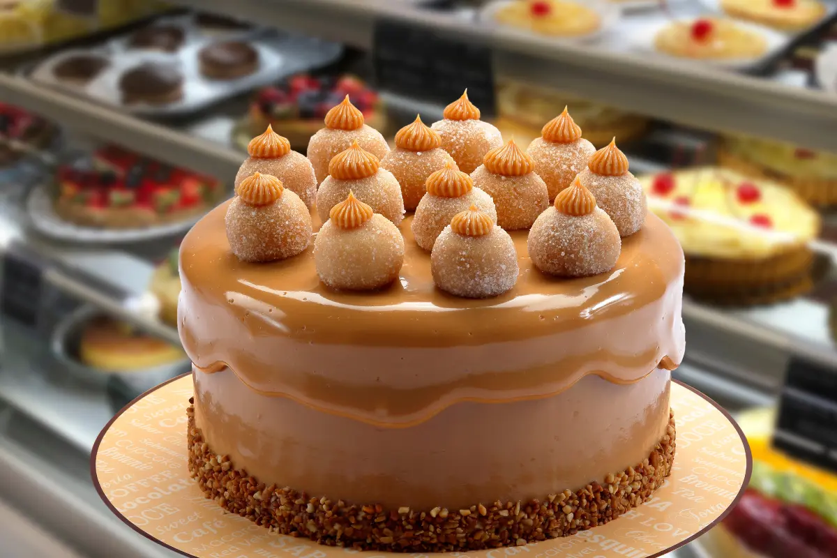 Uso Excessivo de Açúcar no Bolo! Detalhe ampliado de um bolo artisticamente esculpido, sugerindo uma dúvida sobre o sabor. Foto: Reprodução / Canva Pro.